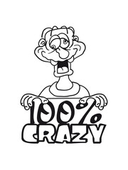 100% one hundred confused head wall crazy comic cartoon face laugh crazy funny logo design silly comic