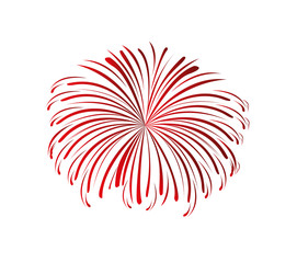 Fototapeta premium splash fireworks isolated icon vector illustration design