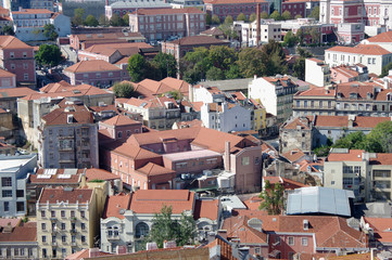Fototapeta na wymiar Panoramic view of central Lisbon