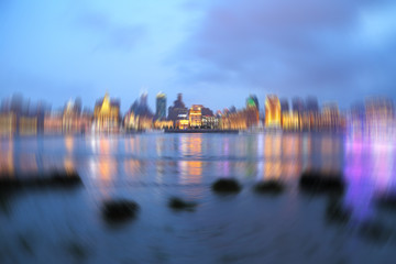 Fototapeta na wymiar Night view of the Bund Shanghai