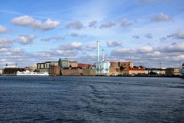 View from Göta Canal to Gothenburg, Sweden Scandinavia