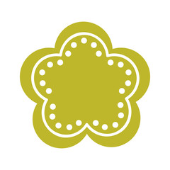 cute flower isolated icon vector illustration design