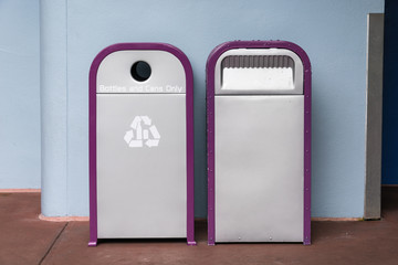 Recycle and Waste bins