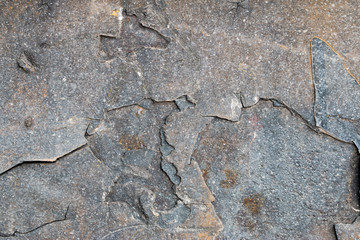 A background of peeling paint and rusty old metal