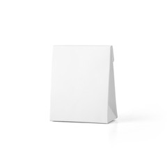 White blank jewelry paper box isolated on white background. Packaging template mockup collection. With clipping Path included.
