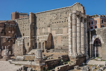 Fototapeta premium Forum of Augustus is one of Imperial forums of Rome. Italy.