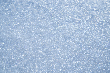 background of fresh snow