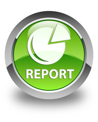 Report (graph icon) glossy green round button