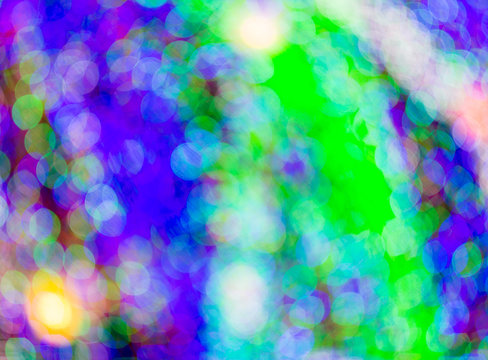 Colorful beautiful blurred bokeh background 