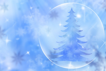 Obraz premium xmas tree. Abstract winter background ( wallpaper )