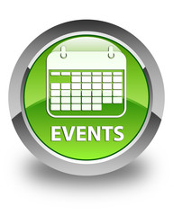 Events (calendar icon) glossy green round button