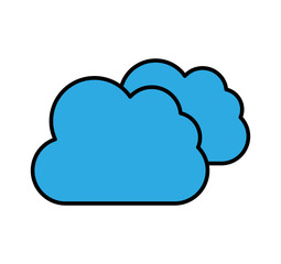 cloud computing isolated icon vector illustration design