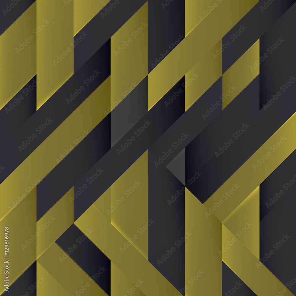 Poster black and gold geometry. abstract modern abstract background