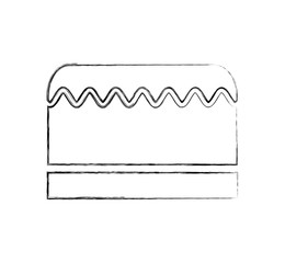 delicious sweet cake icon vector illustration design