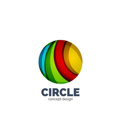 Vector abstract circle logo