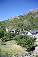 Fototapeta na wymiar Pyrenees village Taull Val de Boi Lerida Catalonia Spain