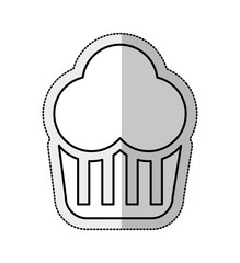 delicious sweet cake icon vector illustration design