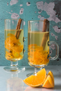 Orange Citrus Tea in Irish Mugs