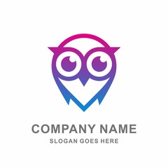 Owl Bird Mobile Phone Apps Cyber Security System Technology Computer Business Company Stock Vector Logo Design Template