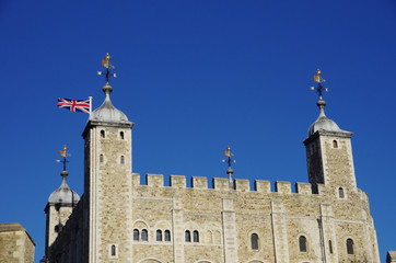 Fototapeta na wymiar The medieval fortress of the Tower of London