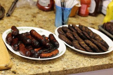 hotdogs and hamburgers
