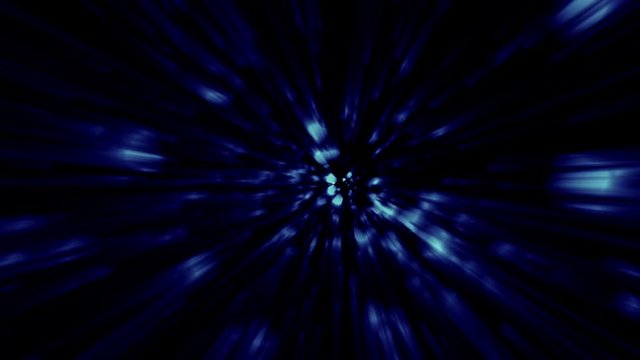 Blue Tunnel Of Lights Motion Backgorund
