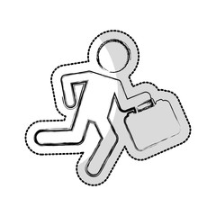 businessman silhouette isolated icon vector illustration design