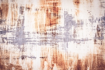 Obraz premium A background of peeling paint and rusty old metal