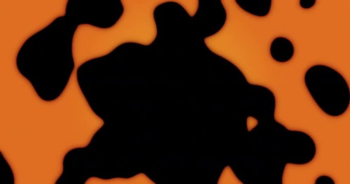 Liquid Ink Bubbles Background Animation Cartoon Style