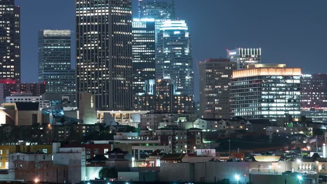 - Los Angeles Skyline 16 Downtown Night Time Lapse