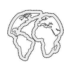 Fototapeta premium world planet earth icon vector illustration design