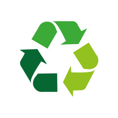 Fototapeta premium arrows recycle symbol isolated icon vector illustration design
