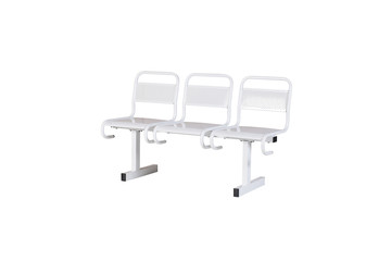 white medical bench isolated on the white background
