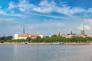 Obraz premium Panoramic view of Riga