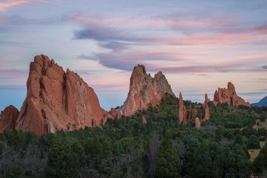 Garden Of The Gods Sunset 