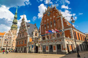 Fototapeta premium House of the Blackheads in Riga