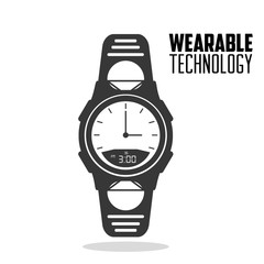 smart watch accesorie wearable technology vector illustration eps 10