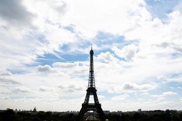 Eiffel Tower Silhouette - Paris