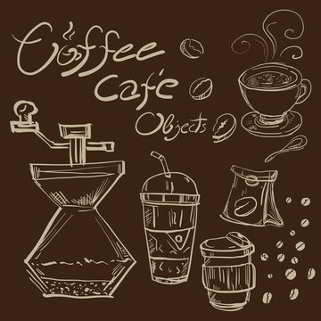 drawing coffee object