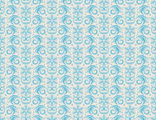 Christmas pattern background blue template gift wrapping