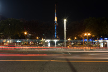 Fototapeta na wymiar Nagoya Tower at night