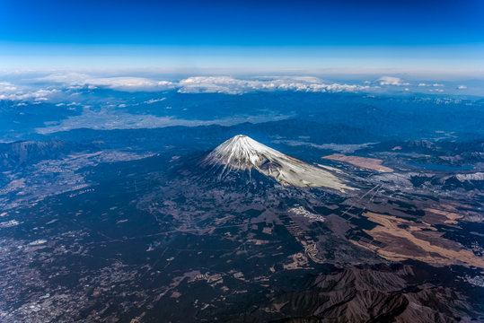 Fototapeta 富士山空撮