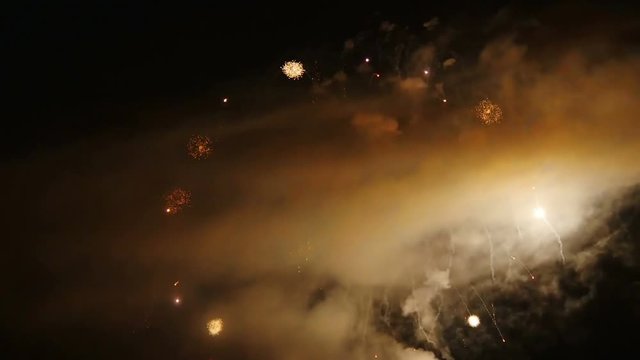 Fireworks on the night in Italy