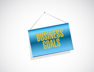 Business Goals banner sign concept