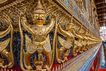 Fototapeta premium Garuda-Garuda of Wat Phra Kaew The Temple of Emerald Buddha in Bangkok, Thailand