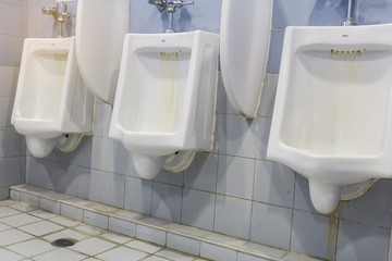 Fototapeta premium The man's urine stains.