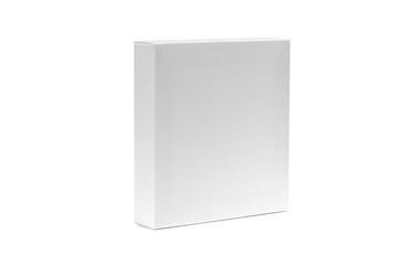 White box or white paper package box isolated on White backgroun