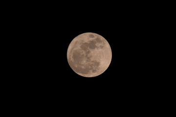 the moon , super full moon day on 14 November 2016 take photos from thailand