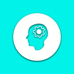 Brain - vector icon.