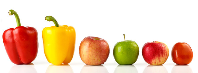 Healthy and coloful foods